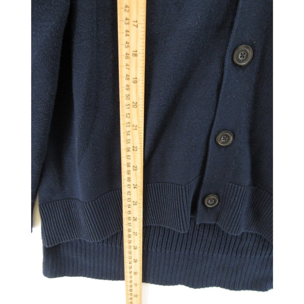 Vince Sweater Medium Cashmere Blend Cardigan Button Up Ribbed Classic - Picture 4 of 10